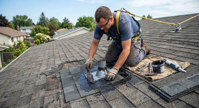 Asphalt Roof Leak Repair in Chesapeake Beach, MD