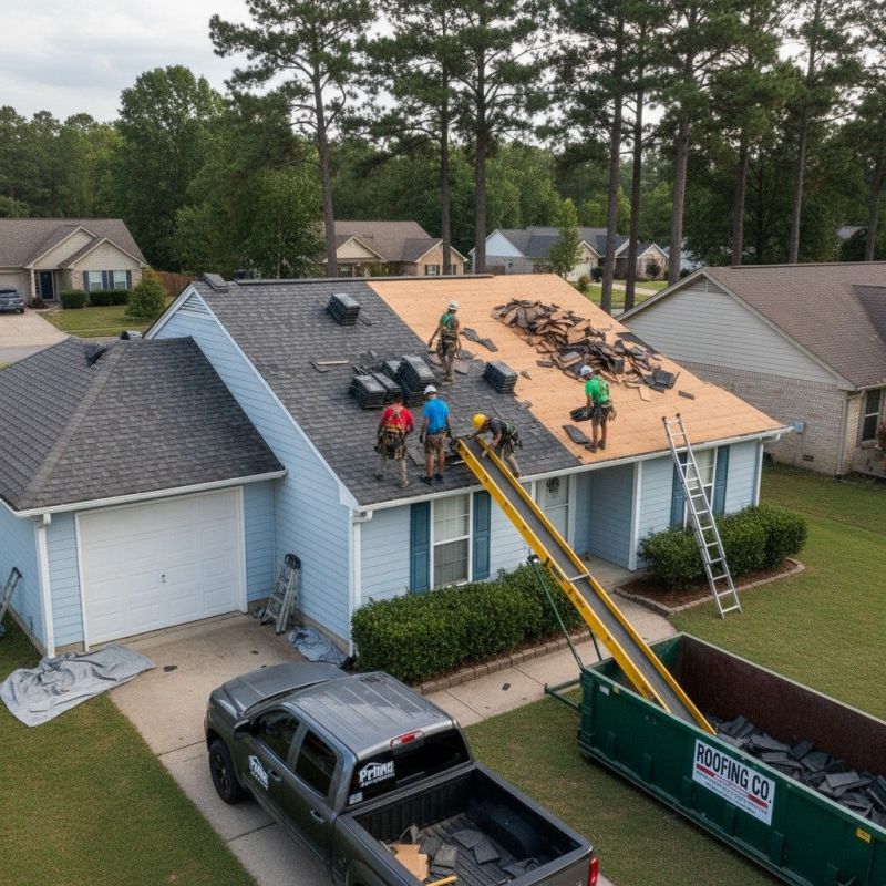 Asphalt Roof Replacement in Lusby, MD