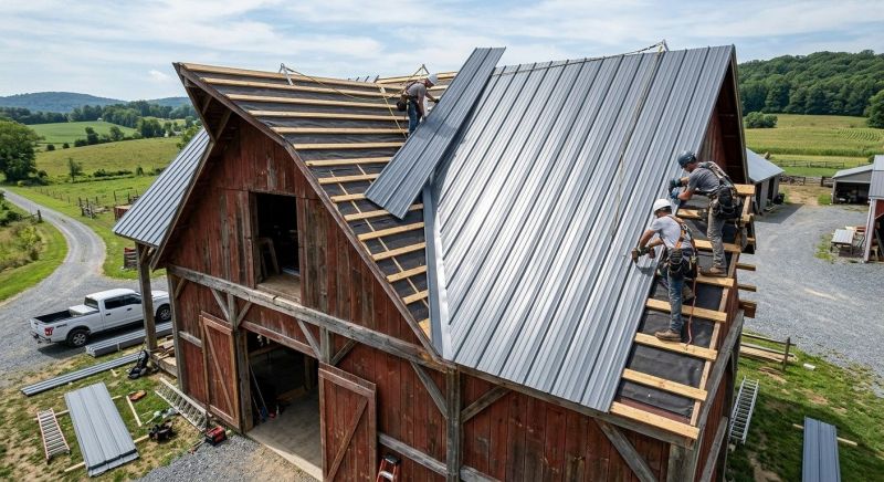 Barn Roof Construction in Lusby, MD