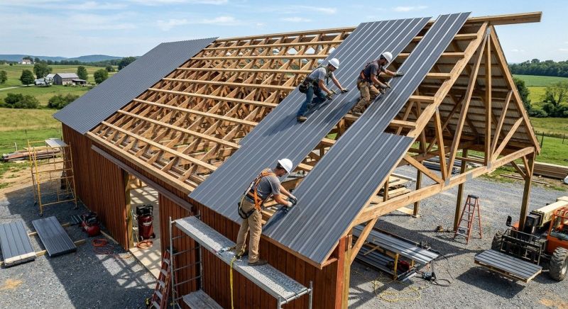 Barn Roof Construction in Lusby, MD
