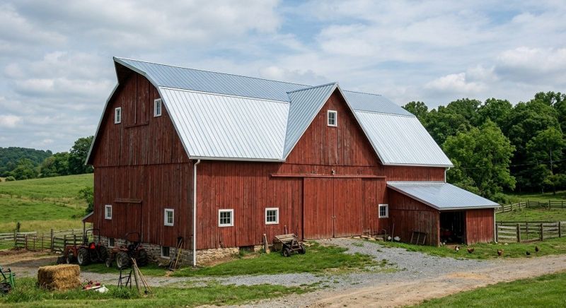 Barn Roof Replacement in Huntingtown, MD