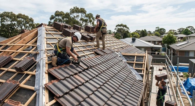 Barrel Tile Roof Installation in Lusby, MD