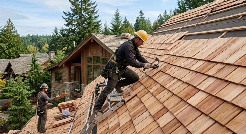 Cedar Roof Installation in Hollywood, MD