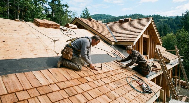 Cedar Roof Installation in Saint Leonard, MD