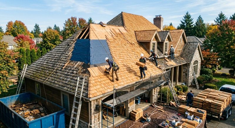 Cedar Roof Replacement in Leonardtown, MD
