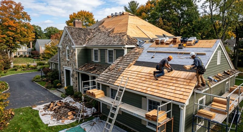 Cedar Roof Replacement in Lusby, MD