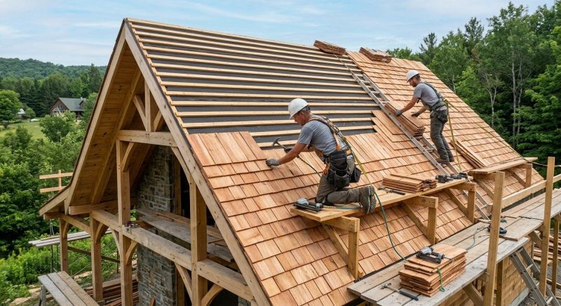 Cedar Shake Roof Construction in Great Mills, MD