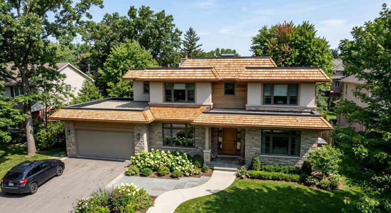Cedar Shake Roof Construction in Lusby, MD