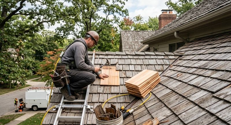 Cedar Shake Roof Repair in Lusby, MD