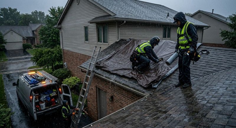 Collapsing Roof Repair in Lusby, MD