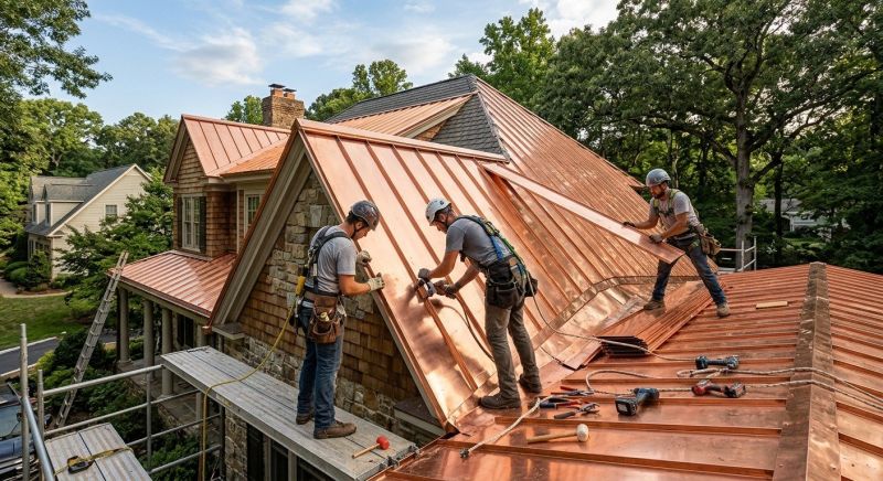 Copper Roof Installation in Lusby, MD