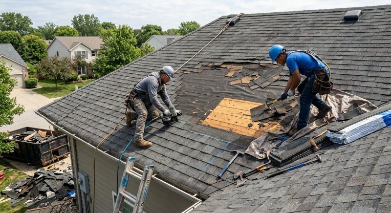 Damaged Roof Repair in Lusby, MD