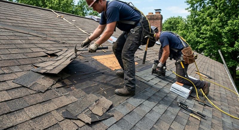 Damaged Roof Repair in Mechanicsville, MD
