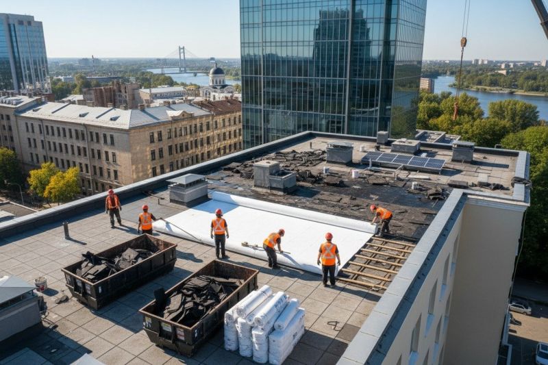 Flat Roof Replacement in Lusby, MD