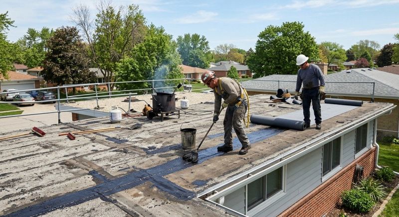 Flat Roof Tar Repair in Lusby, MD