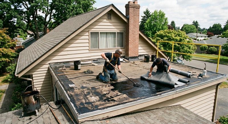 Flat Roof Tar Repair in Lusby, MD
