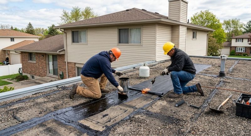 Flat Roof Tar Repair in Lusby, MD
