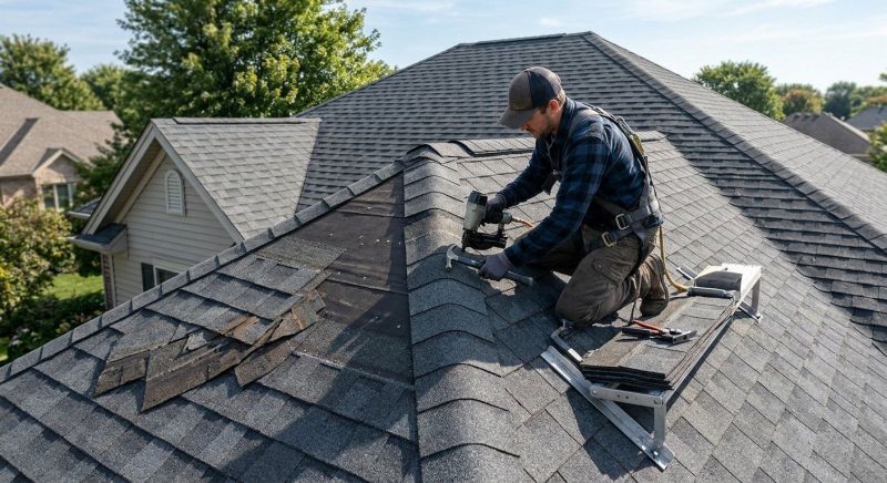 Hip Roof Shingle Repair in Lusby, MD