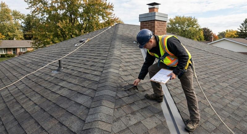 Roof Damage Inspection in Lusby, MD