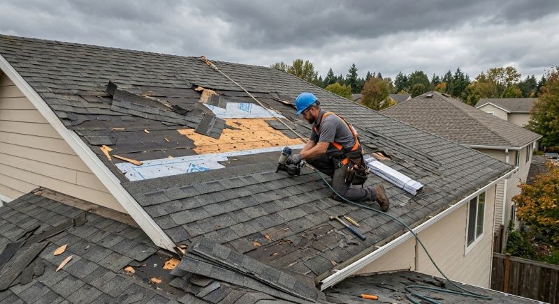 Roof Damage Restoration in Hollywood, MD