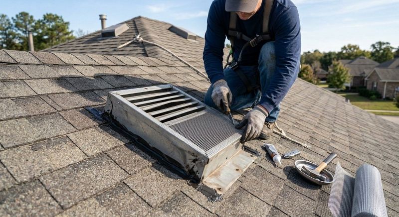 Roof Vent Flashing Repair in Lusby, MD