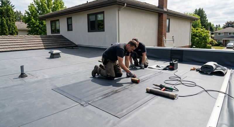 Rubber Roof Repair in Chesapeake Beach, MD