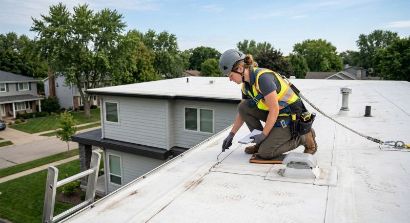 Single Ply Roof Inspection in Lusby, MD
