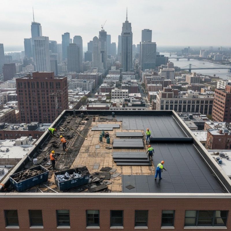 Single Ply Roof Replacement in Lusby, MD