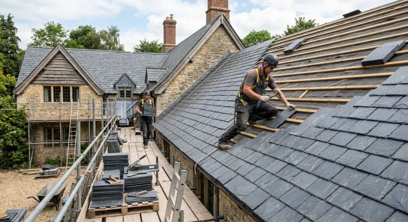 Slate Roof Installation in Huntingtown, MD