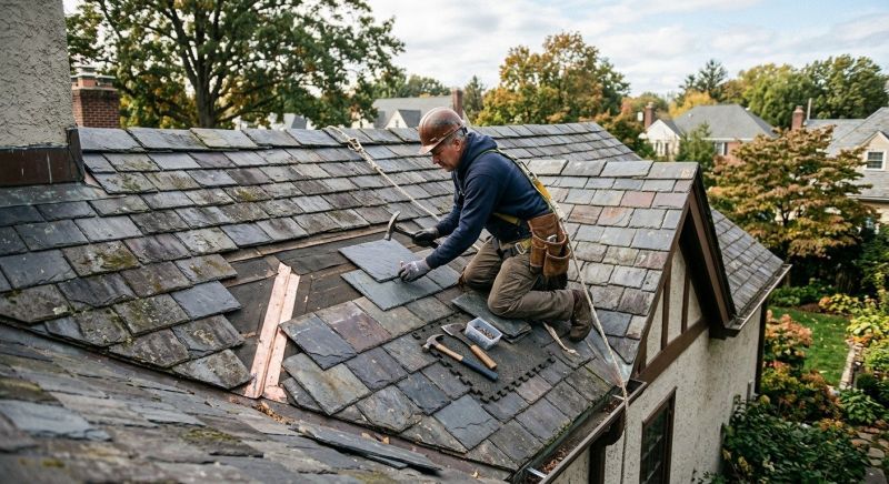 Slate Roof Repair in Lusby, MD