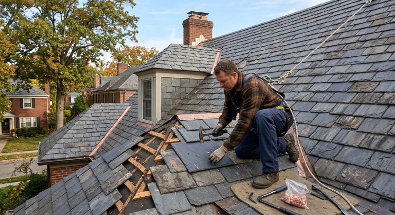Slate Roof Repair in Saint Leonard, MD