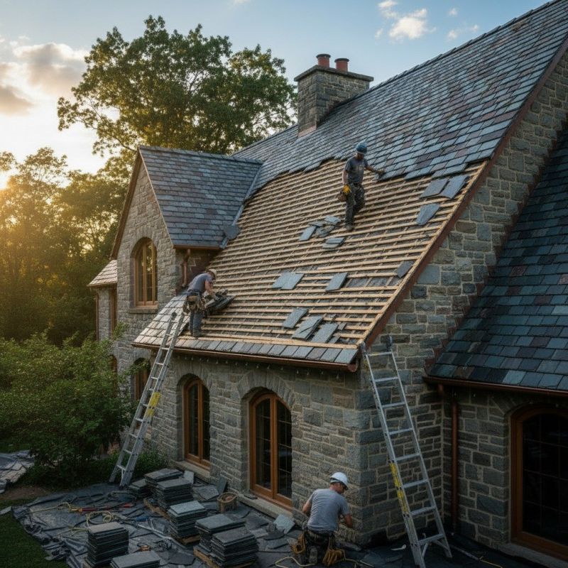 Slate Roof Replacement in Leonardtown, MD