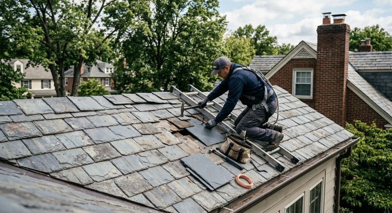 Slate Shingles Repair in Saint Leonard, MD