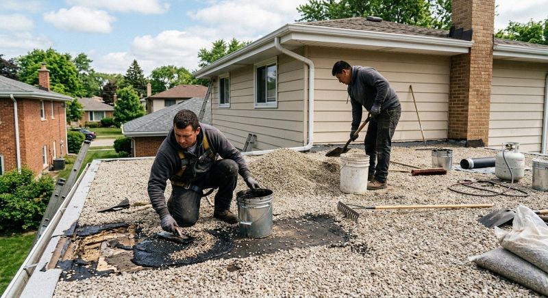 Tar And Gravel Roof Repair in Chesapeake Beach, MD