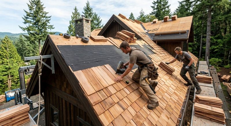 Wood Roofing Installation in Hollywood, MD