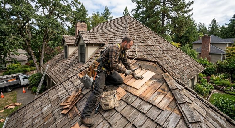 Wood Shake Roof Repair in Lusby, MD