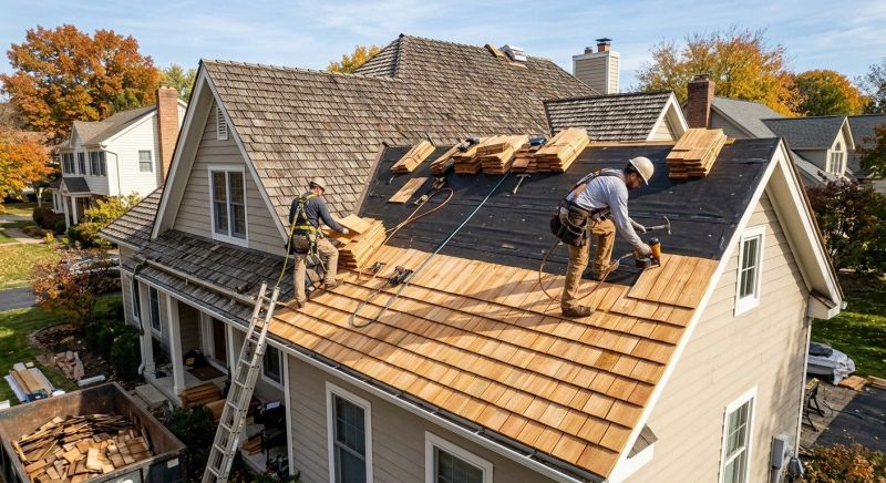 Wood Shake Roof Replacement in Prince Frederick, MD