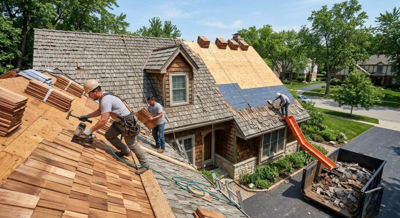 Wood Shingle Roof Replacement in Lusby, MD
