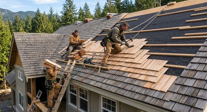 Wooden Roof Installation in Lusby, MD